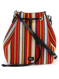 woven stripe bucket shoulder bag Nº21