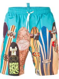 плавательные шорты с принтом досок для серфинга Dsquared2 Beachwear