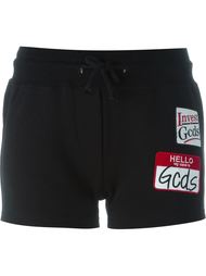 logo patch track shorts Gcds