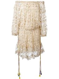 printed lace off-the-shoulder dress Chloé