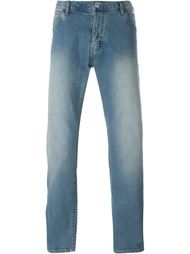 выбеленные джинсы прямого кроя Armani Jeans