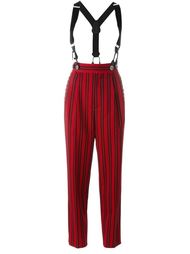 полосатые брюки с подтяжками Marc Jacobs