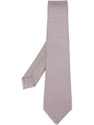 галстук с геометрическим узором Kiton