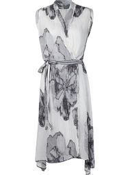 flower print wrap dress  Forme D'expression