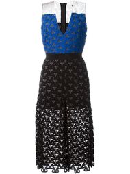 тканое платье в стиле колор-блок MSGM