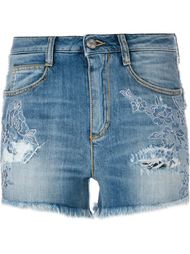 embroidered denim shorts Ermanno Scervino