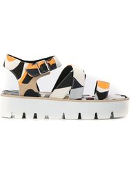 сандалии с принтом  MSGM