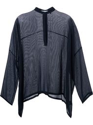 прозрачная блузка свободного кроя Helmut Lang