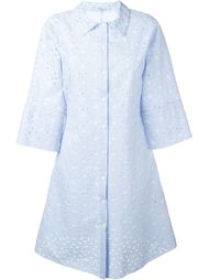 платье-рубашка с цветочной вышивкой Blumarine