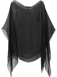 прозрачный шарф Alberta Ferretti