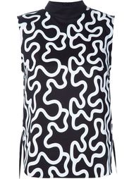 printed mock neck top J.W. Anderson