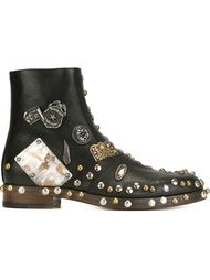 декорированные ботинки  Maison Margiela