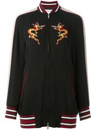 куртка с вышитым драконом Valentino