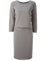 платье с карманами с листочкой Armani Collezioni
