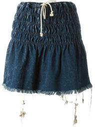 washed drawstring denim skirt Chloé