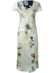 платье с цветочным принтом   Calvin Klein Collection