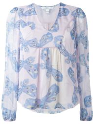 блузка 'Papillon Ombre Periwinkle' Diane Von Furstenberg