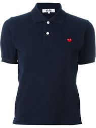 heart patch polo shirt Comme Des Garçons Play