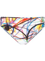 scribble print swim truncks Jeremy Scott