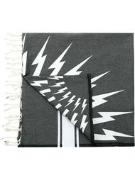 lightning bolt print scarf Neil Barrett