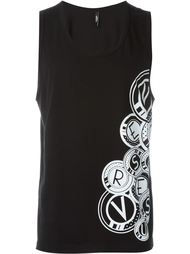 топ с контрастным принтом Versus