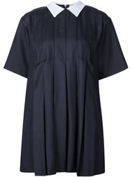 puritan collar pleated mini dress Maison Kitsuné