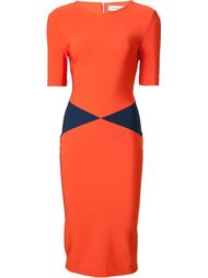 contrast detail fitted dress Mugler