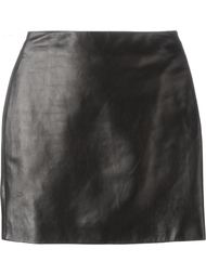 кожаная мини-юбка Roberto Cavalli