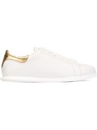 кроссовки с золотистой планкой на пятке Alexander McQueen