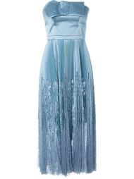 плиссированное платье  Alexander McQueen