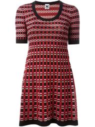 geometric intarsia knit dress M Missoni