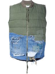 жилет с джинсовой деталью 'Bomber' Greg Lauren