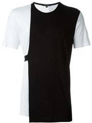 loose contrast panel T-shirt Unconditional