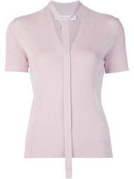 v-neck tie top Carolina Herrera