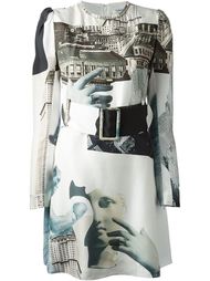 принтованное платье с поясом Carven