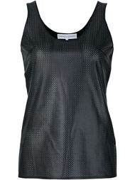 perforated leather tank top Carolina Herrera