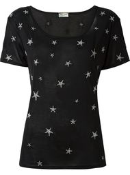футболка с бусинами Saint Laurent