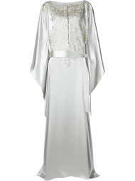 embroidered satin gown Carolina Herrera