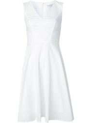 v-neck flared dress Carolina Herrera