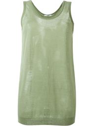 ribbed hem sheer tank Givenchy