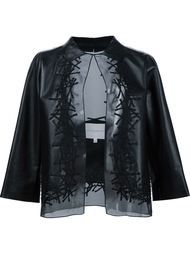 sheer embellished jacket Carolina Herrera