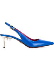 steel heel slingback pumps Cesare Paciotti