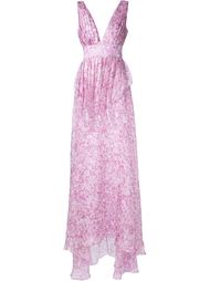 deep v-neck gown Carolina Herrera