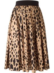 юбка с леопардовым принтом Fausto Puglisi