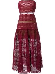 strapless lace dress Self-Portrait