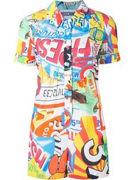 collage print playsuit Moschino
