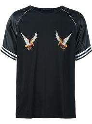футболка с вышивкой в виде орлов Christian Dada