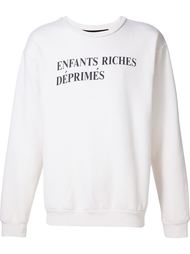 logo print sweatshirt Enfants Riches Deprimes