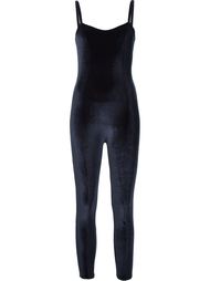 'Genevieve' velvet catsuit Lisa Marie Fernandez