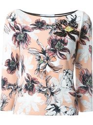 джемпер с цветочным принтом Blumarine